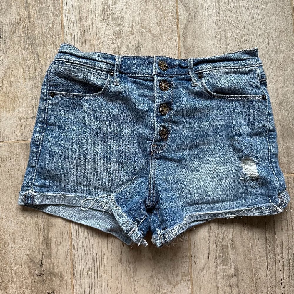 Abercrombie and Fitch High Waisted Jean Shorts
